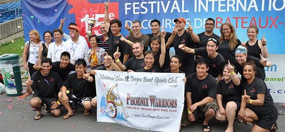 Phoenix Warriors racing at the Montreal International Dragon Boat Race Festival
